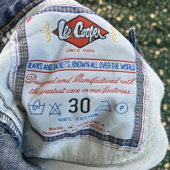 Vintage Lee Cooper Jeans Womens Floral Embroidered High Rise Acid Wash 90s - Picture 6 of 11